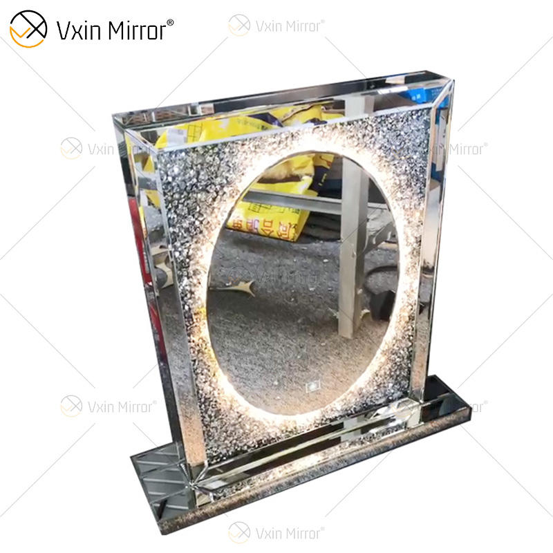 led framed bathroom mirror