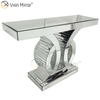Factory Hot Sale Antique Modern Hallway Table WXF-082 Crystal Silver Mirror Narrow Mirror Console Table