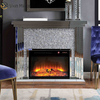 Home Decor Crushed Diamond Modern Mirror Fireplace