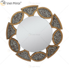 Gold Factory Supply Home Decor Round 3 Colors Diamond Crush Mirror Wall Sticker