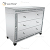 Home Decor WXF-856 Silver Crushed Diamond Mirored Cupboard Cabinet With Muti Drawers
