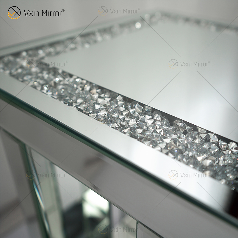 Vxin Mirror WXF-161 The Newest China Factory Luxury Mirrored Acrylic Console Table For Sale