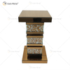 Vxin Elegant WXF-135 Home Decor Crushed Diamond End Table Silver Mirror Furniture Side Table
