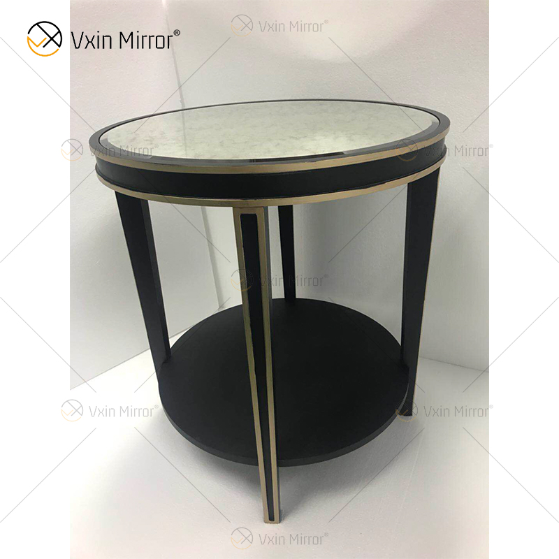 Luxury End Table WXWF-162 Home Decor Crystal Silver Anti Gold Furniture Mirrored Side Table