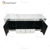 Vxin Mirror Furniture Crushed Diamond Silver TV Cabinet Mirror TV Stands with 2 Drawers