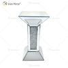 New Design Vxin WXF-722 Home Decor Crushed Diamond End Table Silver Mirror Furniture Side Table