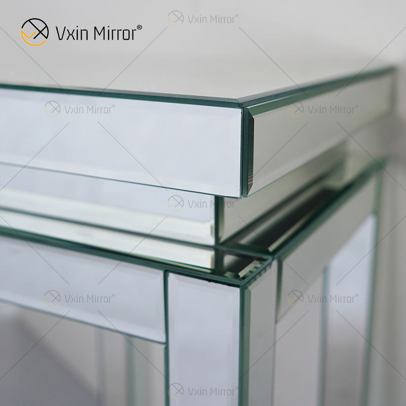 mirror end table set
