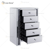 Furniture 3 Drawer Mirror Nightstand Table Cabinets Decorative Storage Cabinet