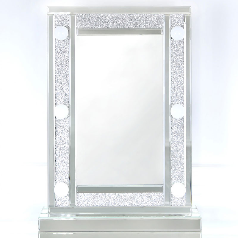 Venetian Dressing Styles VXin WXDL-103 Sparkle Hollywood Mirror Dressing Table Set with 3 Colors Bulbs