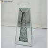 Customizable Name Modern Elegant WXCH-075 Silver Crystal Mirrorr Candle Holder for Home Wedding