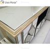 Ornate Berlin Furniture WXF-680 Anti Champagne Gold TV Stands Cabinet With 2 Drawers & Doors
