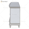 Ornate Berlin Furniture WXF-415 Champagne Silver Mirrored Fireplace TV Stands Cabinet With Hot Wind Insert 2 Types