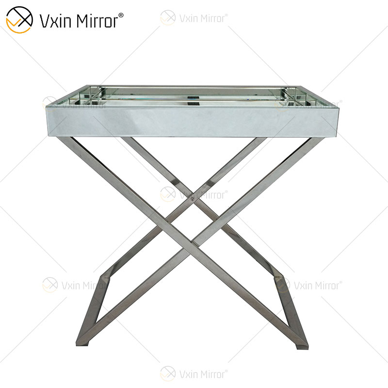 WXMF-39 Coffee Crushed Diamond Sparkly Side Table for Living Room