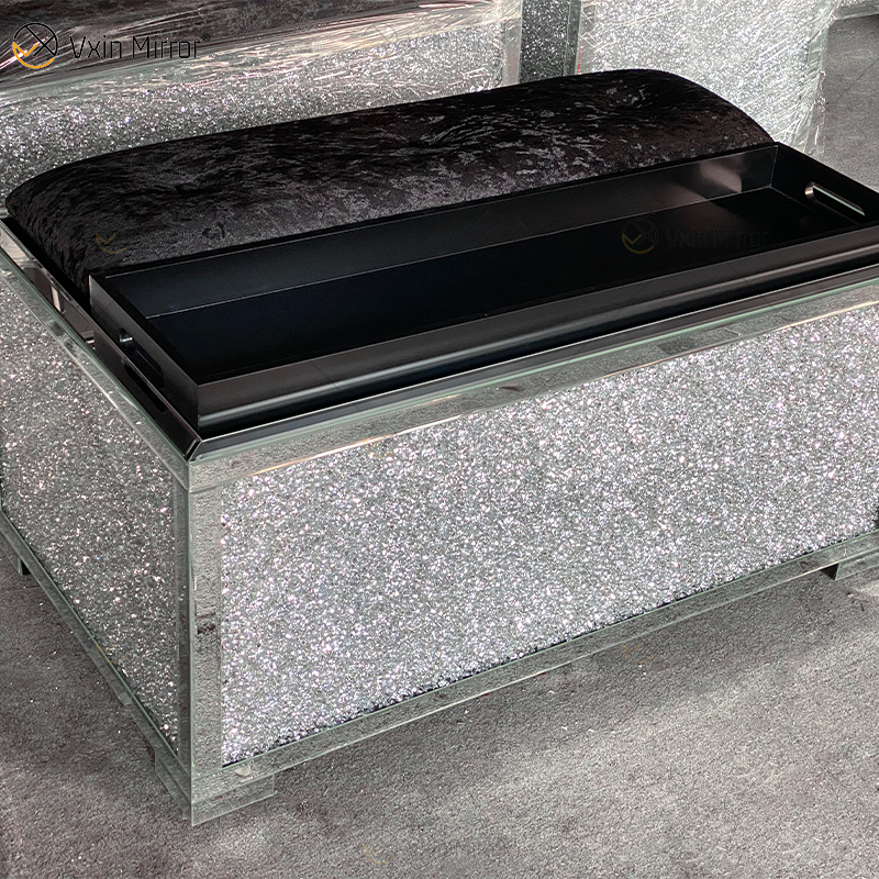 New Design WXF-612 Modern Sparkly Mirrored TV Stands for Living Room Set with Sofa