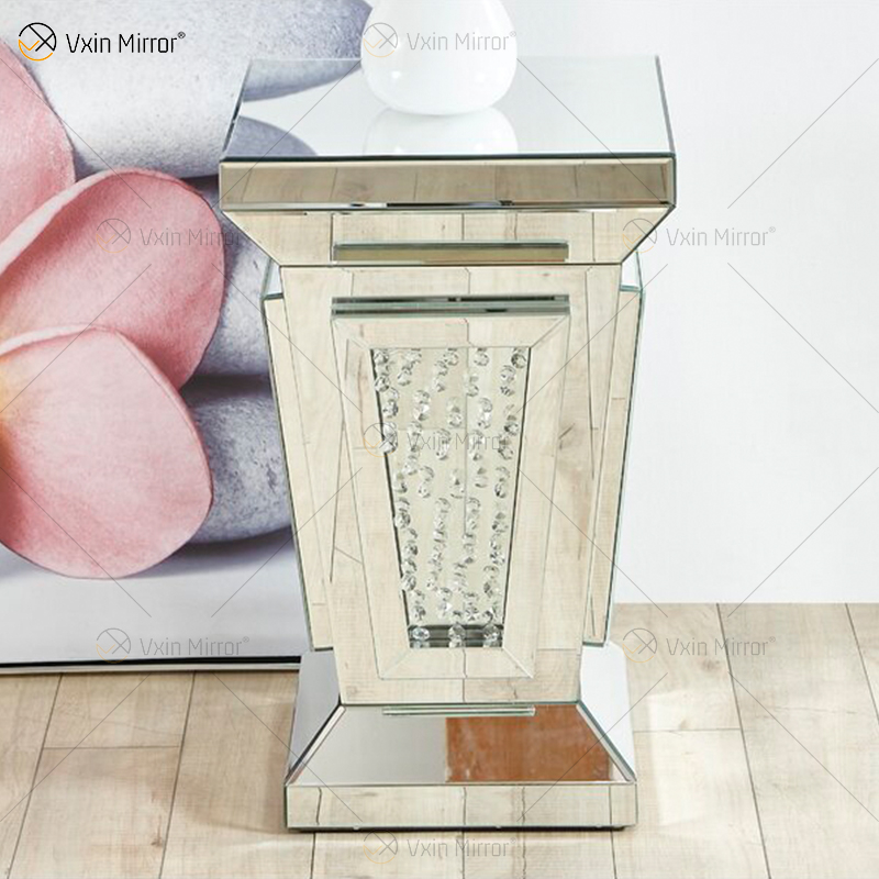 Custom Modern Mirror Bedside Table Sofas Crystal Side Tables for Home Furniture