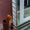Vanity Hollywood LED with Bluetooth WXDL-1208 Crystal Sand Table Top Oval Decorativestyle Makeup Mirror for Bedroom Sets