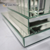 The Factory Hot Sale WXF-010 Classic Style Silver Roman Pillar Home Decor Mirrored Side Table