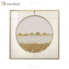 Metal 3d Wall Art Decor Home Decoration Pieces Luxury Living Room Framed for Home Mirror Frame Glass Painting