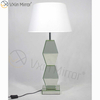New Design WXTL-005 Modern Bedroom Furniture Silver Table Mirror Lamp With Lampshade Mirror Lamp