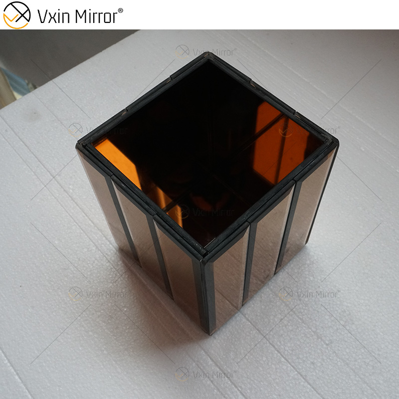 WXMV-001 Mirror Vase Crystal Silver Glass Stunning Decorative Vase Flower Luxury for Home Decor Cant Hold Water