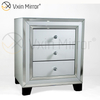 Modern Bedroom Furniture Mirored Bedside Table Sofa Corner with Drawers Customized WXF-787