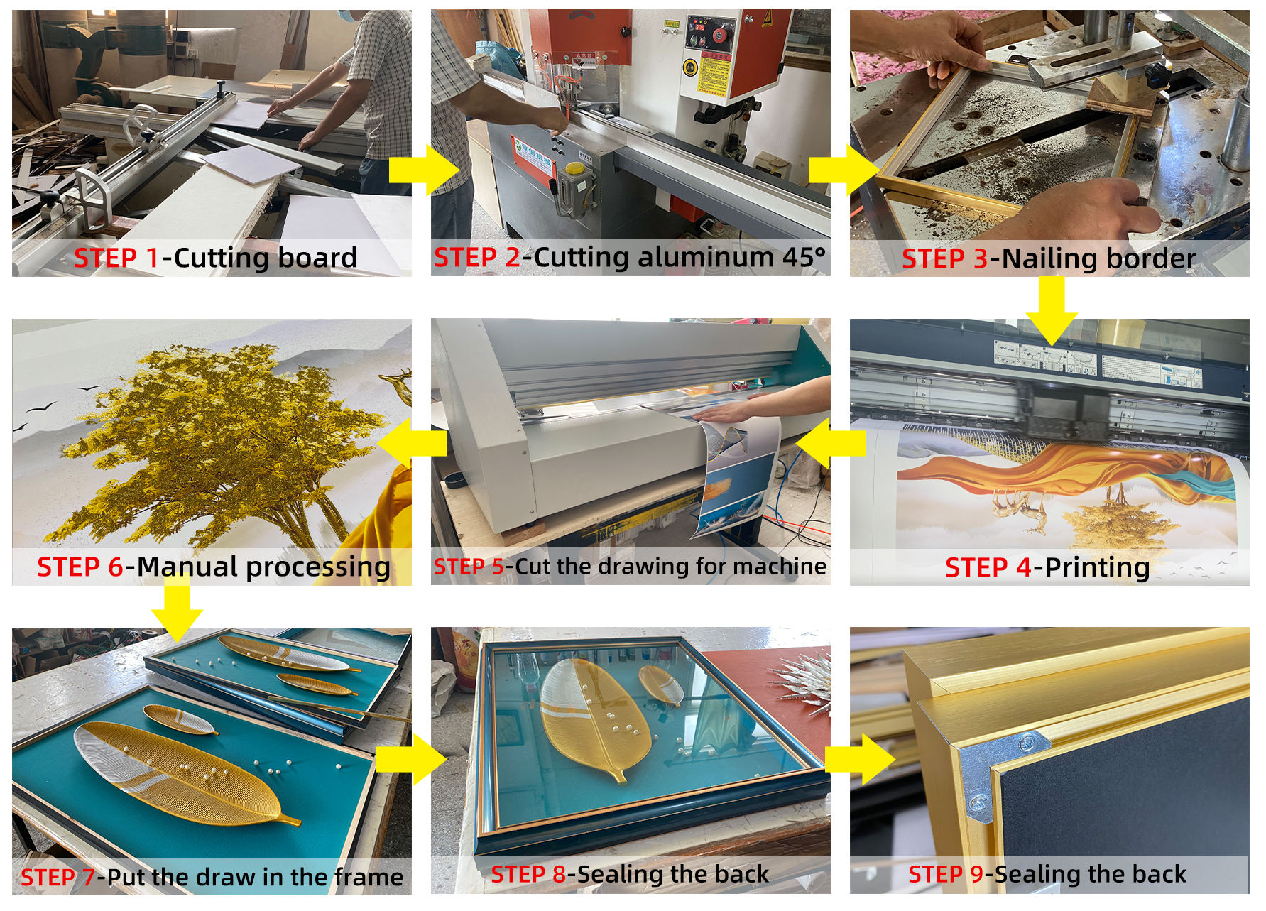 framed crystal wall art