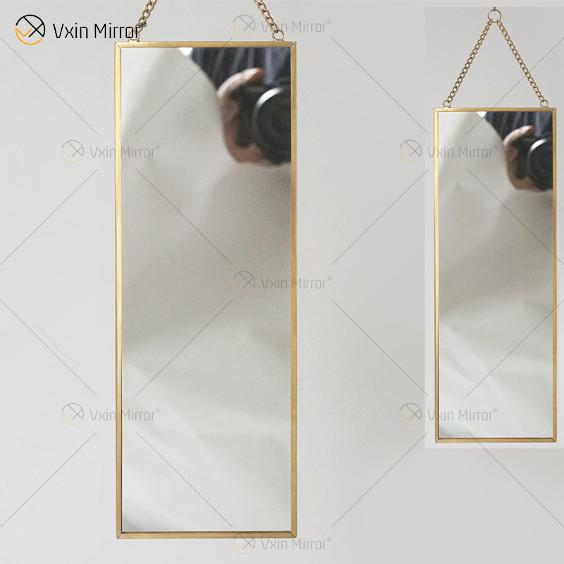 Golden Vxin Unique Wall Decor Gold Metal Frame Decorative Mirrors Luxury Simple And Stylish Wall Mirror