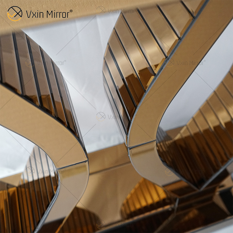 WXF-129 Modern Prismatic Geometric Simple Furniture Mirror Console Table