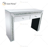 Home Decor WXF-720 Crushed Diamond Dressing Mirrored Corner Chest With 2 Drawers