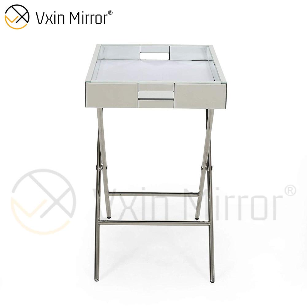 Vxin Mirror WXT-039 Modern Decoration Silver Stainless Steel Mirrored Tray