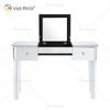 China Supply Modern Silver Dressing Table with Stool 2 Drawers with Full-length Mirror
