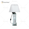 WXTL-004 Modern Silver Mirror Lamp with Lampshade For Bedroom