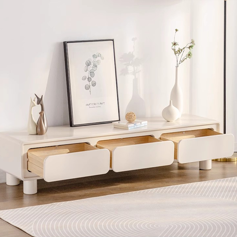 White cream style TV cabinet3