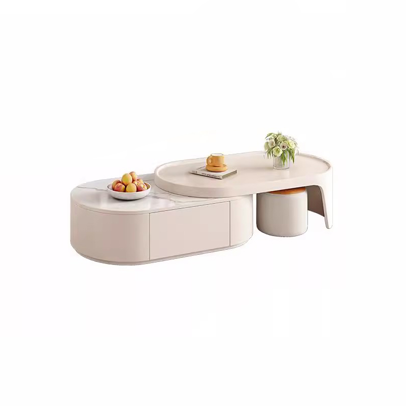 white coffee table set