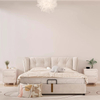 Minimalist cream nightstand