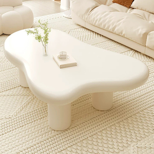 Cream style white coffee table sets