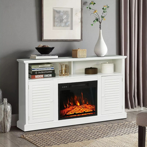 Modern white cream wind TV cabinet