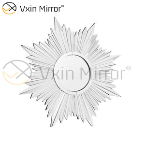 Fancy 3D Wall Decorate WXM-1652 Silver Elegant Wall Hanging Mirror