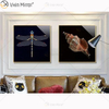 Wholesale Morden Colorful Wall Art Glass Crystal Porcelain Painting