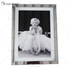 VXin WXPP-19 Home Decor Glass Frame Mirrored Goddess Portrait Wall Art Crystal Porcelain Painting Mirror Wall Art