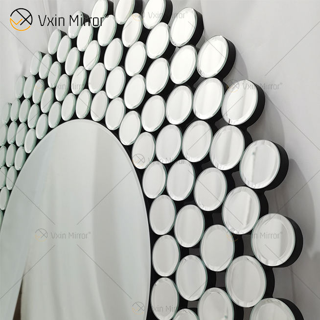 white circle mirror