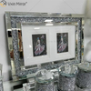 Factory Supply Silver Handmade Hallway Mirror Photo Frame Mirror Wall Art Home Decor for Living Room Sofa Furniture WXPP-16