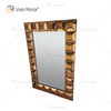 Hot Sale WXM-1118 Wall Decoration Brown Luxury Wall Unique 3d Mirror Wall Hanging Mirror