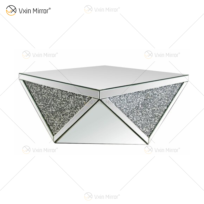Factory Supply WXWF-711 Crushed Diamond Side Table Modern Coffee Table
