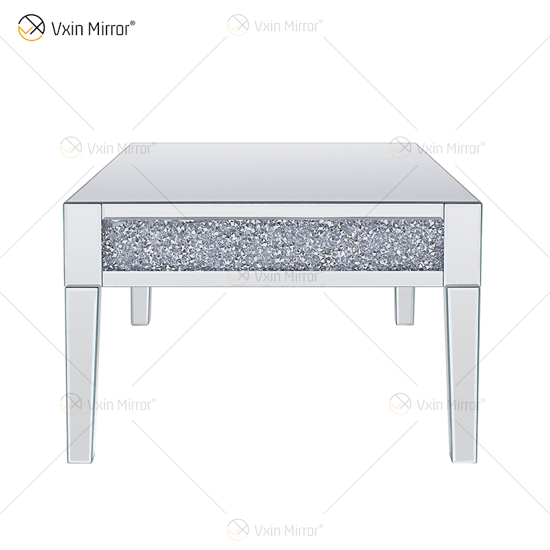Vxin Customized Side Table WXF-170 Crushed Diamond Homemade Silver Coffee Table