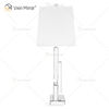 Factory Supply WXTL-001 Modern Silver 3D Table Mirror Lamp with Lampshade For Bedroom