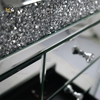Vxin Mirrored Silver Crushed Diamond Nightstand Bedside Cabinet With 5 Drawer