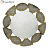 Gold Factory Supply Home Decor Round 3 Colors Diamond Crush Mirror Wall Sticker