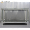 Vxin Mirrored Furniture WXF-117-2 Modern Elegant Crued Mirror Side Table