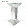 New Design Vxin WXF-722 Home Decor Crushed Diamond End Table Silver Mirror Furniture Side Table